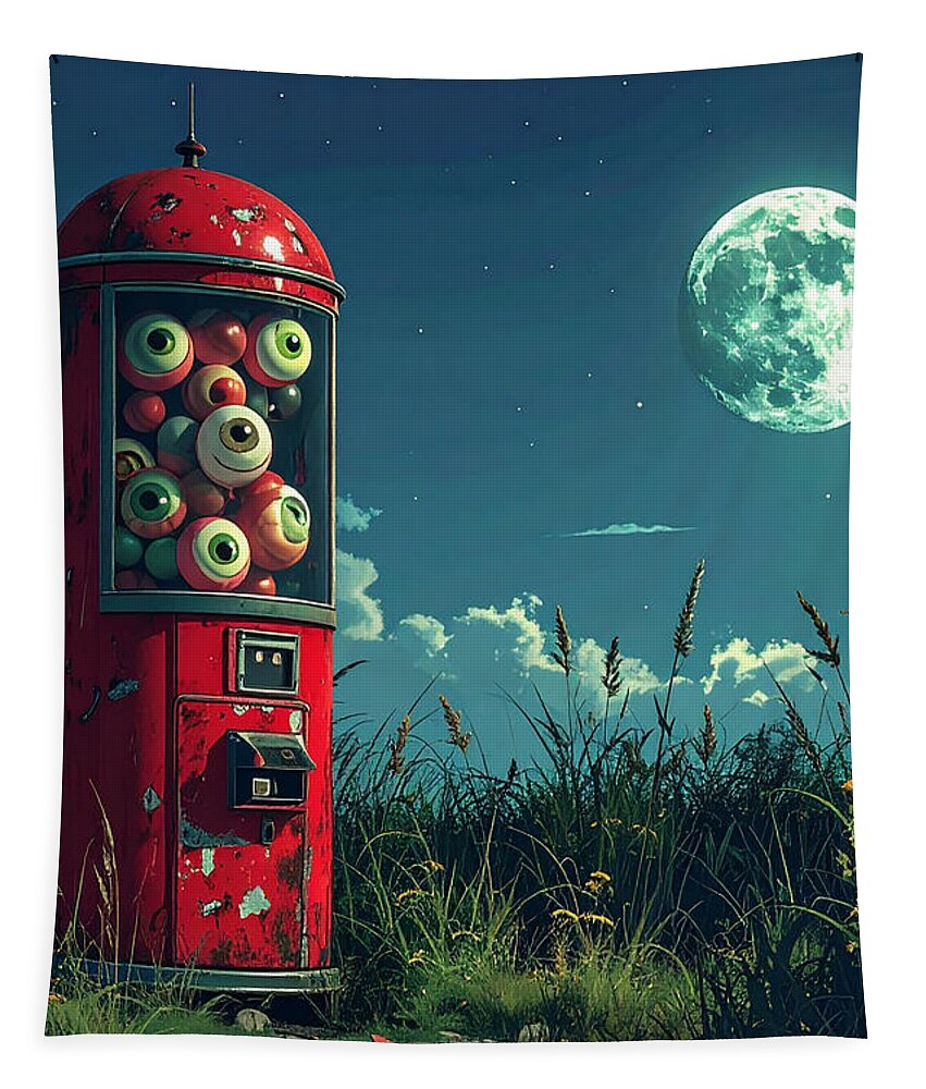 Eerie Eyeball Vending Machine - Tapestry
