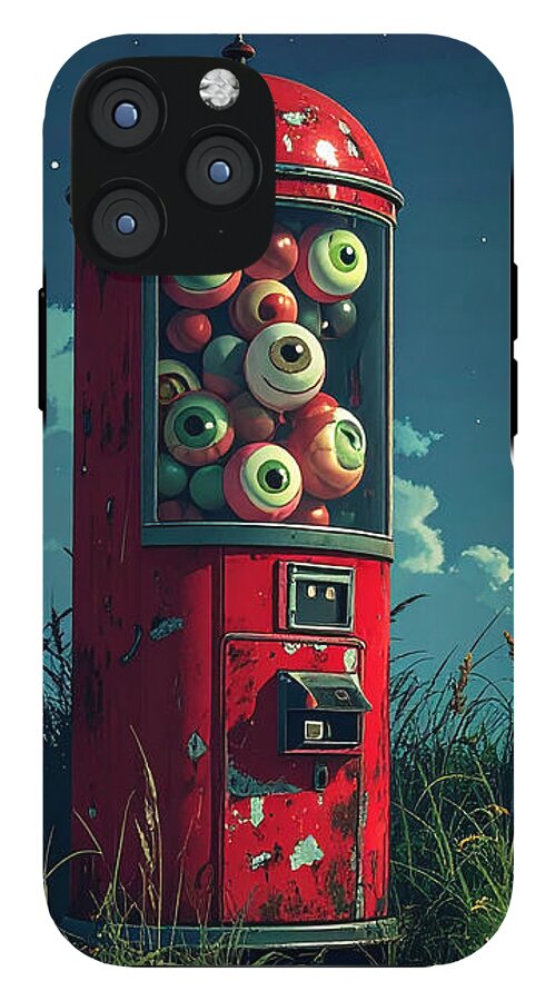 Eerie Eyeball Vending Machine - Phone Case