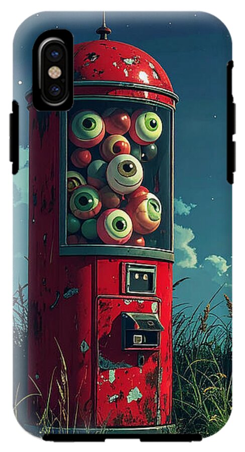 Eerie Eyeball Vending Machine - Phone Case