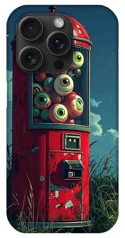 Eerie Eyeball Vending Machine - Phone Case