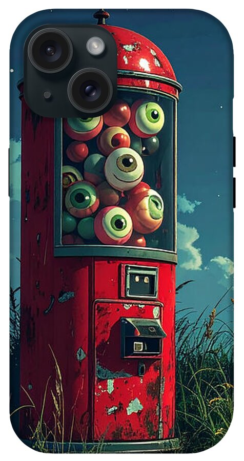Eerie Eyeball Vending Machine - Phone Case