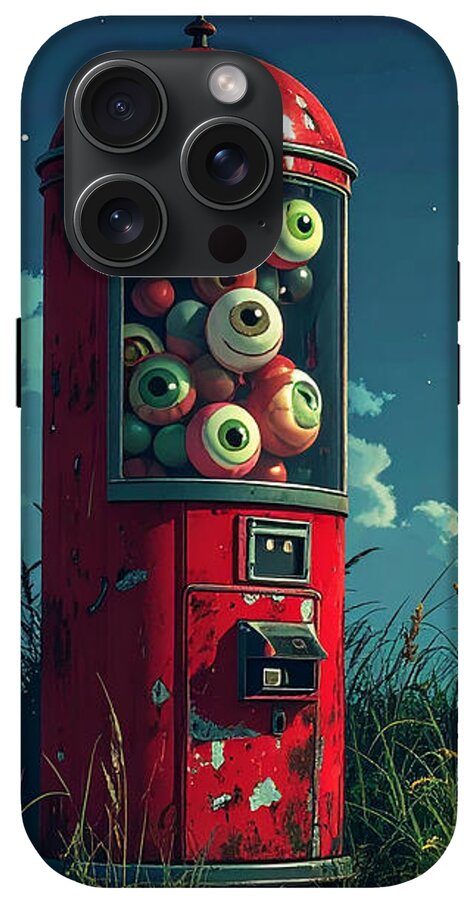 Eerie Eyeball Vending Machine - Phone Case