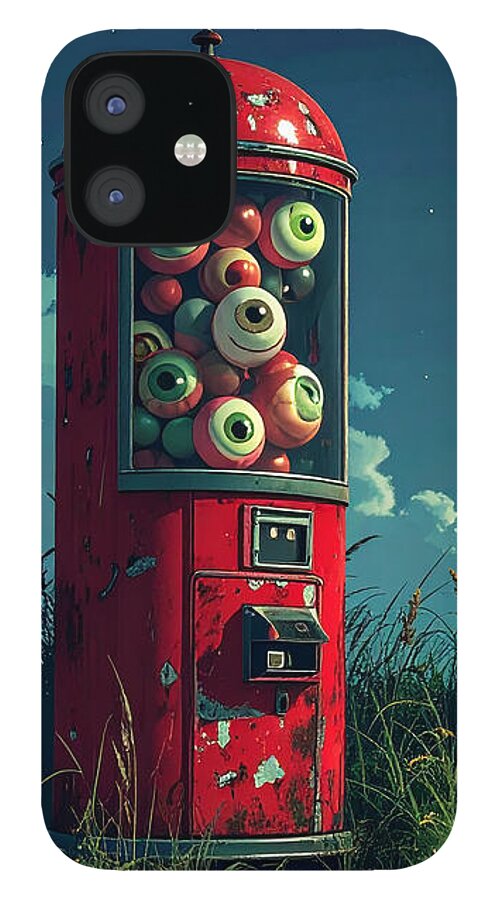 Eerie Eyeball Vending Machine - Phone Case