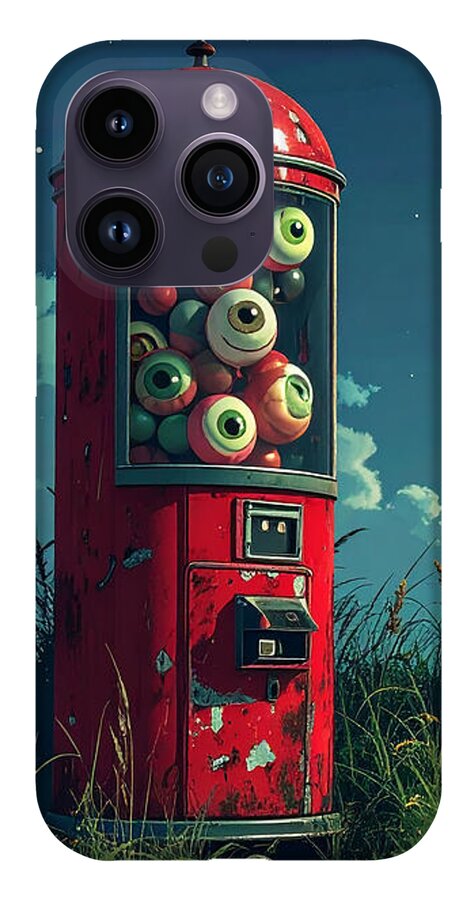Eerie Eyeball Vending Machine - Phone Case