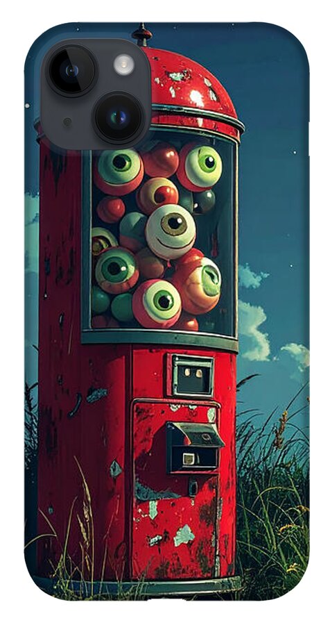 Eerie Eyeball Vending Machine - Phone Case