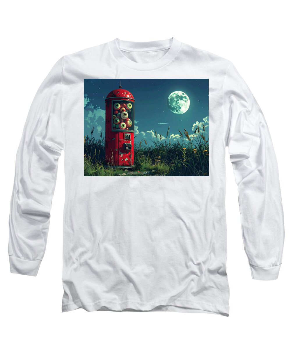Eerie Eyeball Vending Machine - Long Sleeve T-Shirt