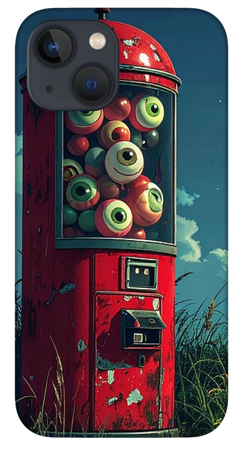 Eerie Eyeball Vending Machine - Phone Case