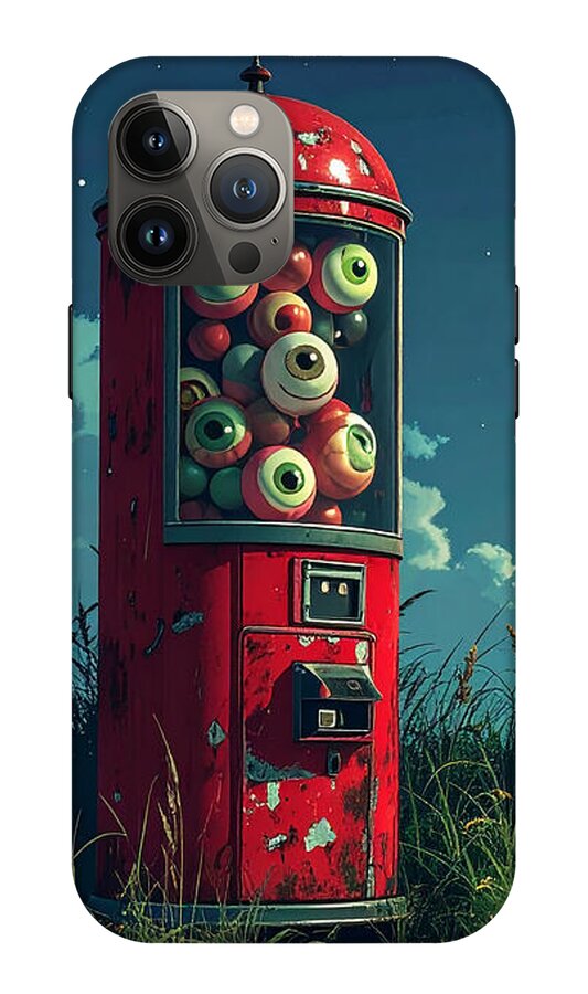 Eerie Eyeball Vending Machine - Phone Case