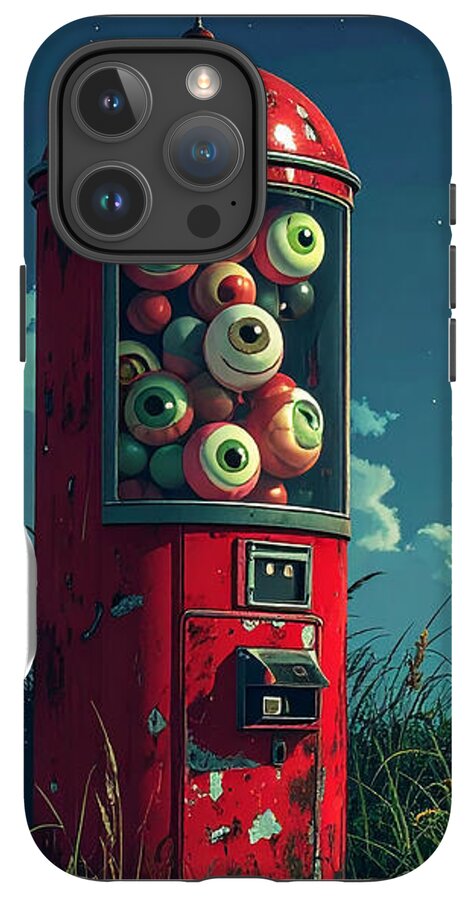 Eerie Eyeball Vending Machine - Phone Case
