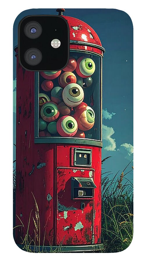 Eerie Eyeball Vending Machine - Phone Case