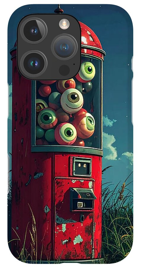 Eerie Eyeball Vending Machine - Phone Case