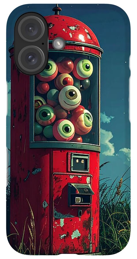 Eerie Eyeball Vending Machine - Phone Case
