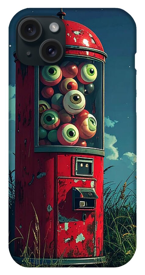 Eerie Eyeball Vending Machine - Phone Case