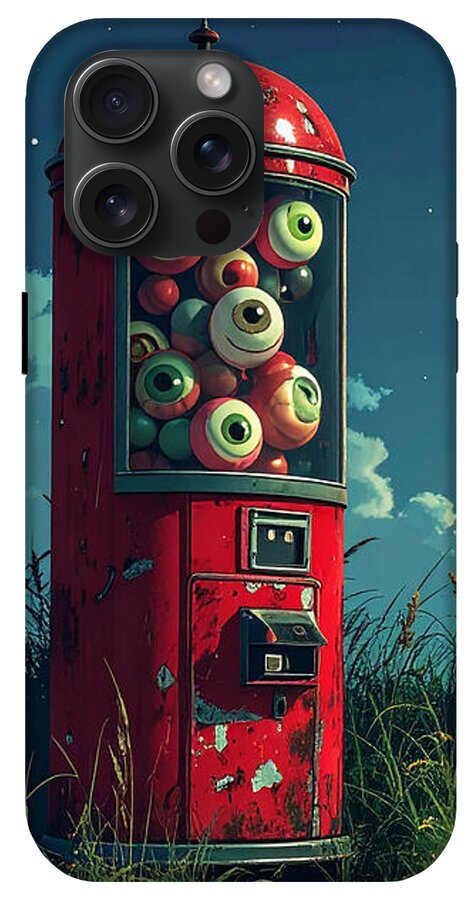 Eerie Eyeball Vending Machine - Phone Case