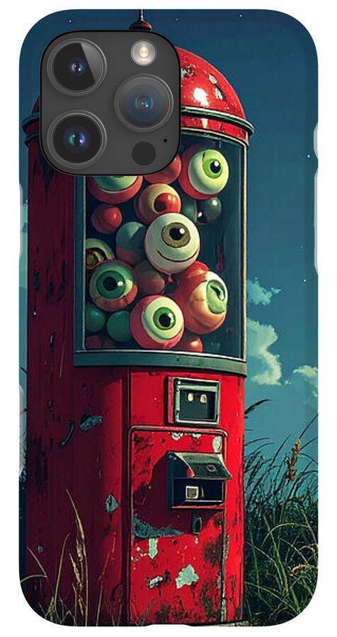 Eerie Eyeball Vending Machine - Phone Case