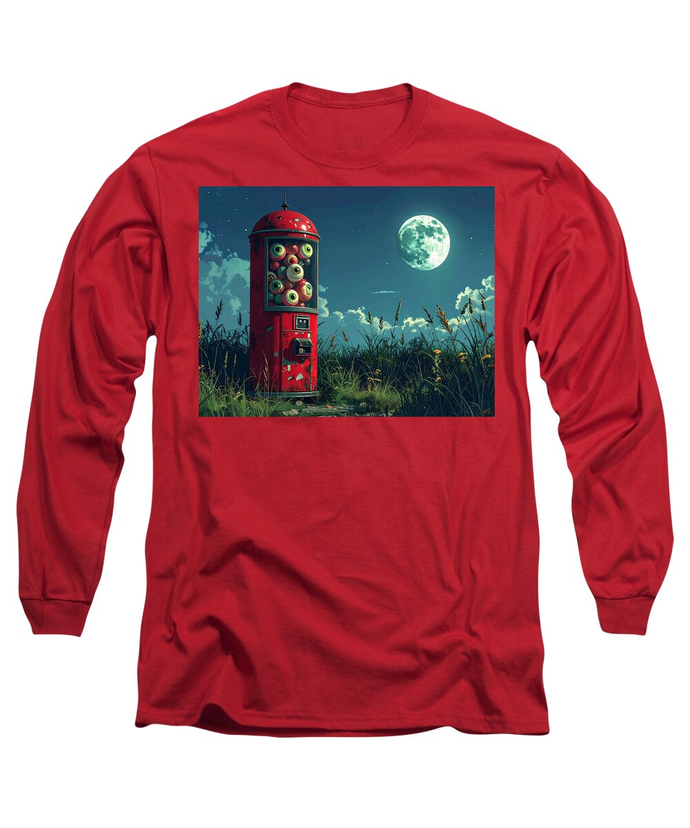 Eerie Eyeball Vending Machine - Long Sleeve T-Shirt