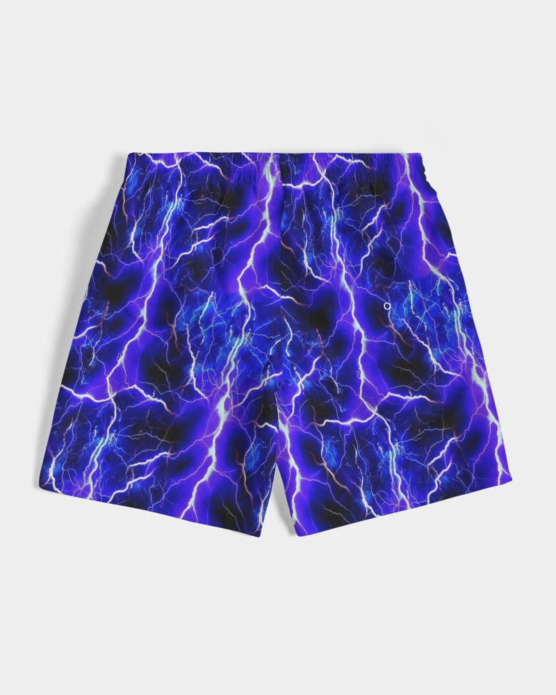 Blue Lightning Men's All-Over Print Swim Trunk