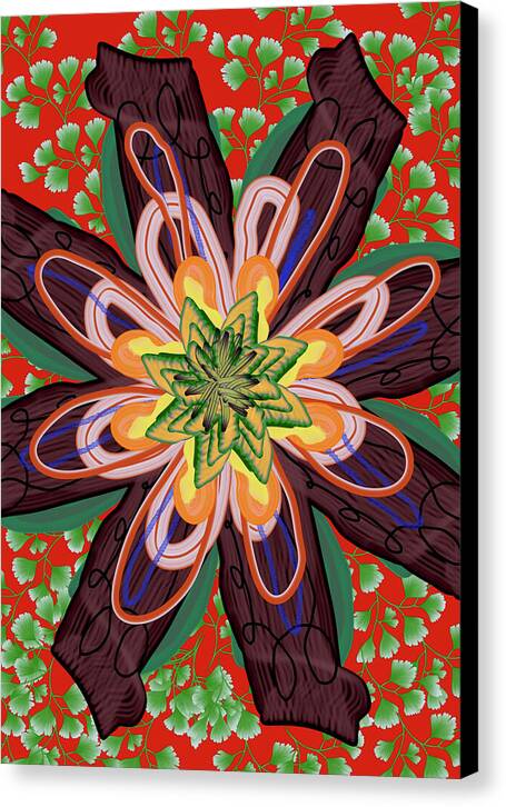Fantasy Flower No 6 - Canvas Print