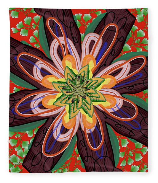 Fantasy Flower No 6 - Blanket