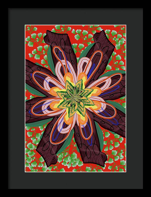 Fantasy Flower No 6 - Framed Print