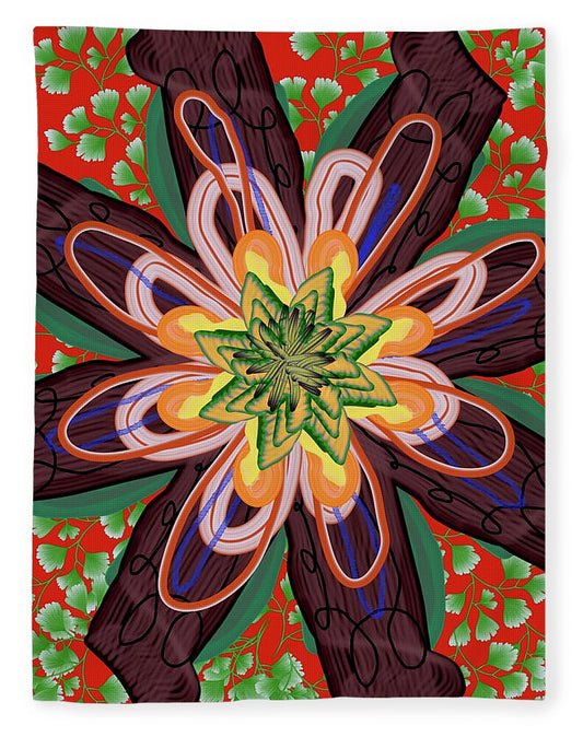Fantasy Flower No 6 - Blanket