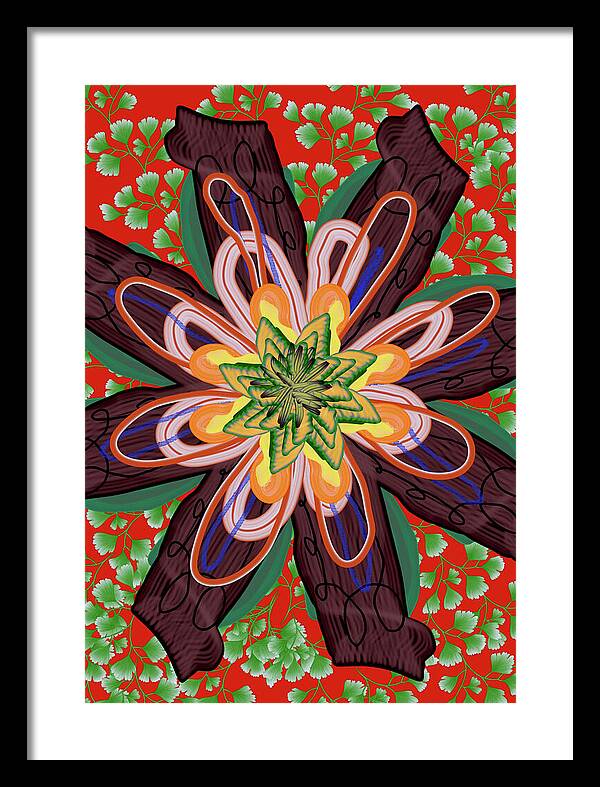 Fantasy Flower No 6 - Framed Print