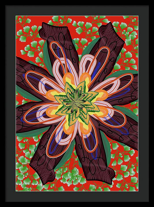 Fantasy Flower No 6 - Framed Print
