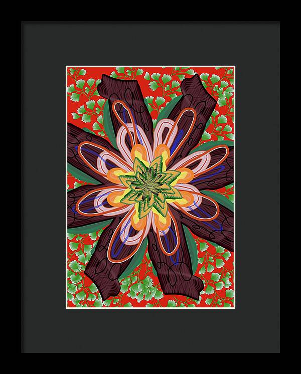 Fantasy Flower No 6 - Framed Print