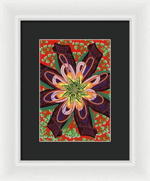 Fantasy Flower No 6 - Framed Print