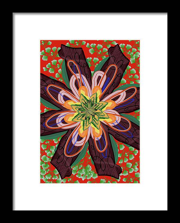 Fantasy Flower No 6 - Framed Print