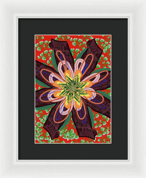 Fantasy Flower No 6 - Framed Print