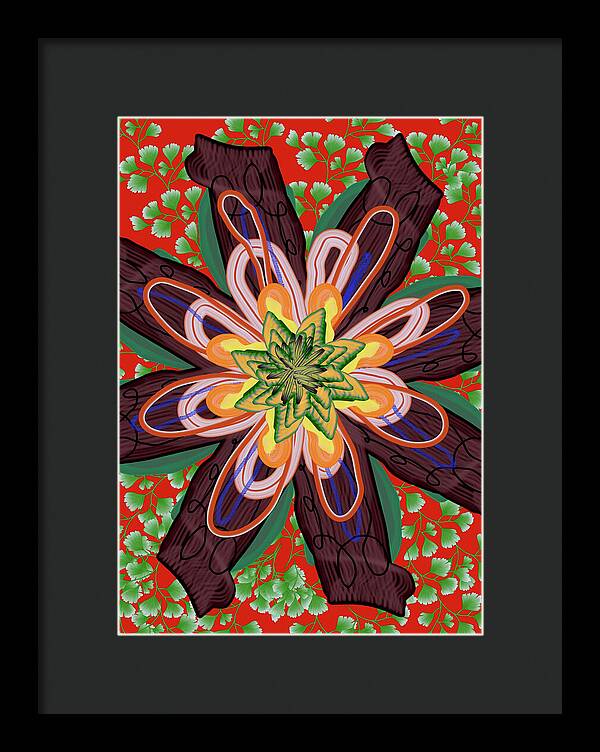 Fantasy Flower No 6 - Framed Print