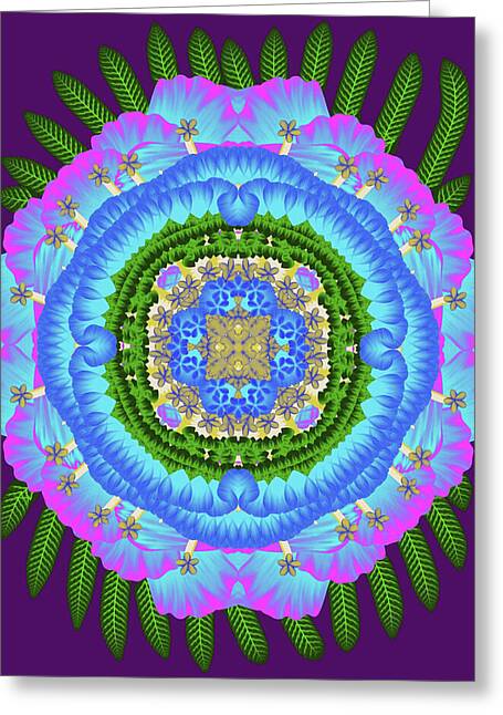 Fantasy Flower No 7 - Greeting Card