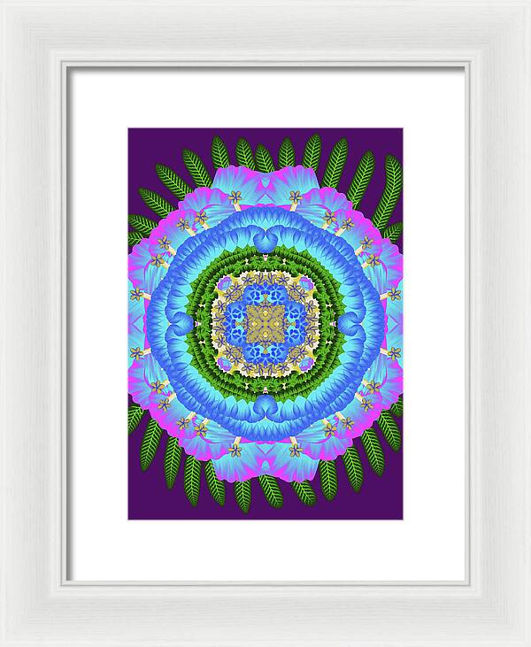 Fantasy Flower No 7 - Framed Print