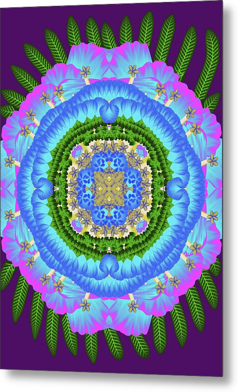 Fantasy Flower No 7 - Metal Print