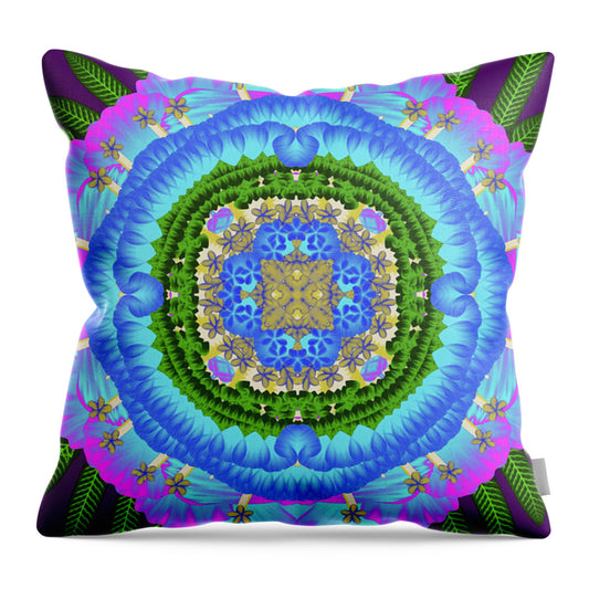 Fantasy Flower No 7 - Throw Pillow