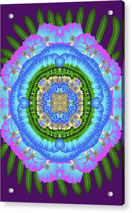Fantasy Flower No 7 - Acrylic Print