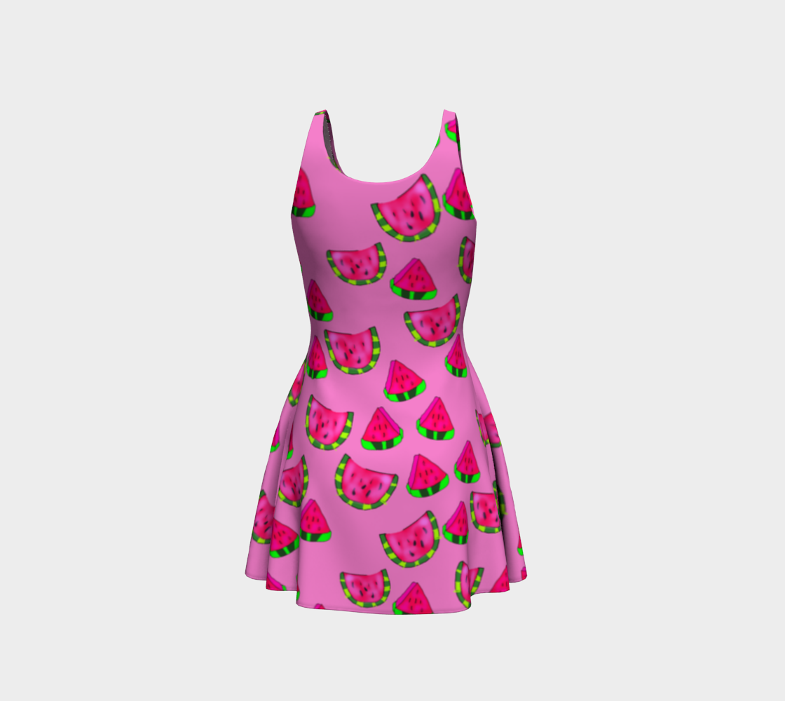 Watermelon Flare Dress