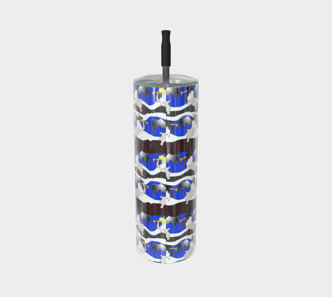 Angels Pattern Stainless Steel Tumbler