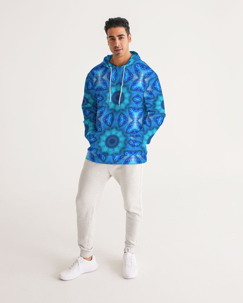 Blue Ocean Kaleidoscope Men's All-Over Print Hoodie