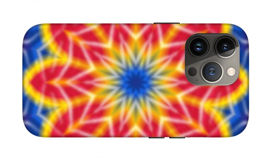 Flower Tie Dye Kaleidoscope - Phone Case