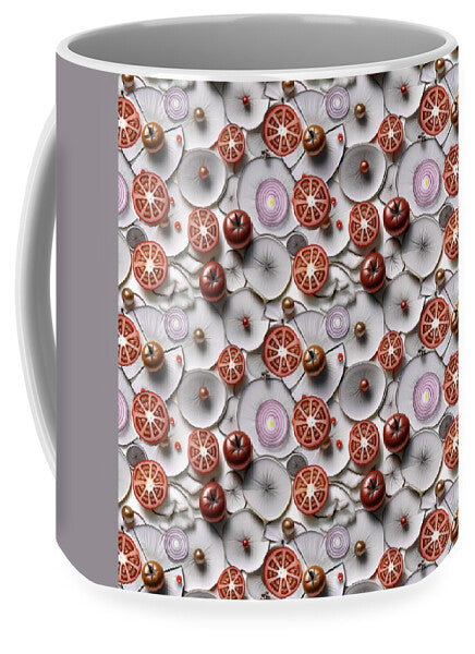 Geometric Food Pattern Design - Mug