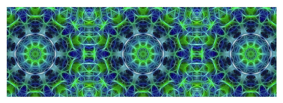 Green and Blue Kaleidoscope - Yoga Mat