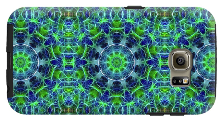 Green and Blue Kaleidoscope - Phone Case