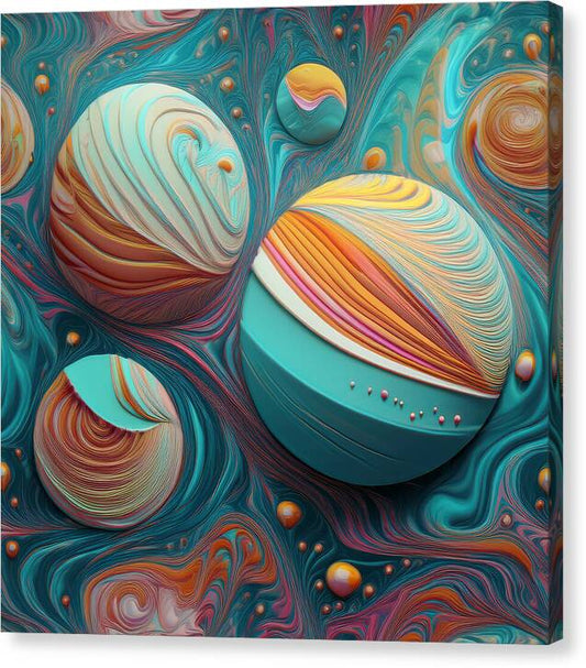 Gumball Planets - Canvas Print