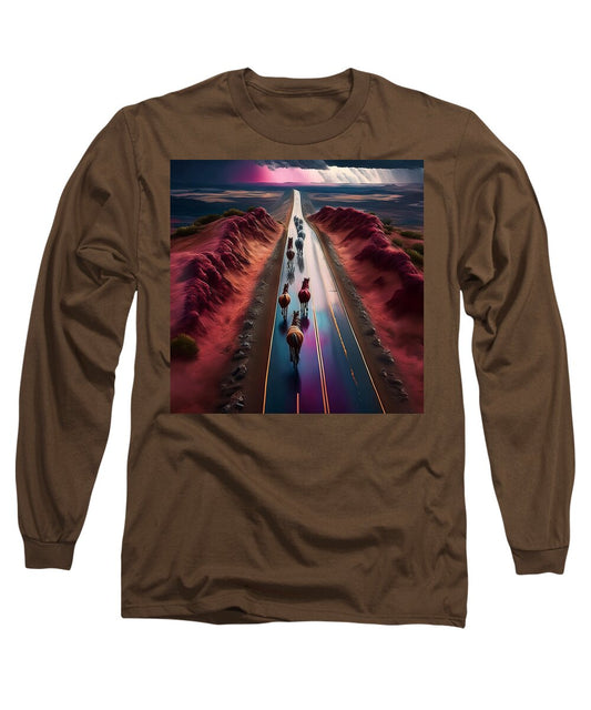 Horses In The Rain - Long Sleeve T-Shirt