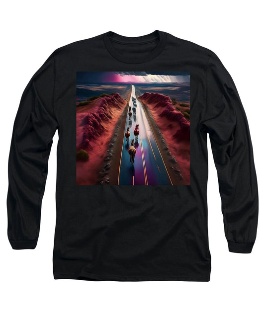 Horses In The Rain - Long Sleeve T-Shirt