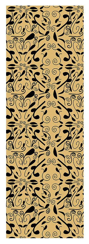 Leaf and Vine on Light Orange - Yoga Mat