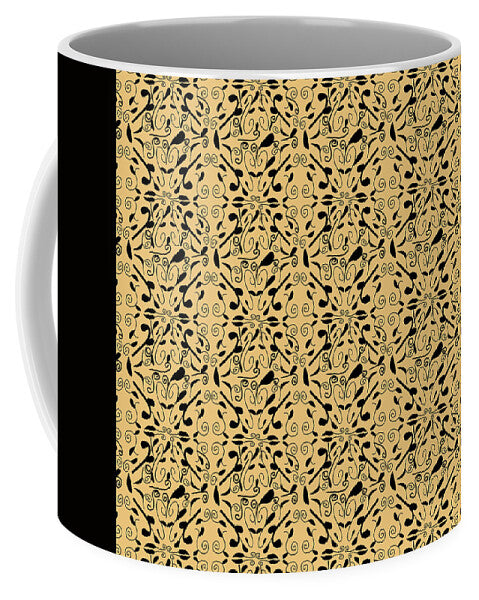 Leaf and Vine on Light Orange - Mug