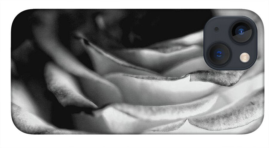Light Black and White Rose - Phone Case